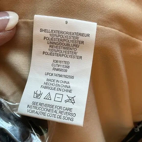 NWT Speechless LaceOverlay Formal/Cocktail/Festive Silver/nude Strapless Dress 9 - Picture 8 of 12